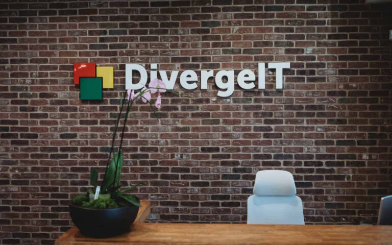 divergeit logo on the wall