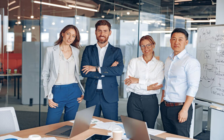 business team at the office