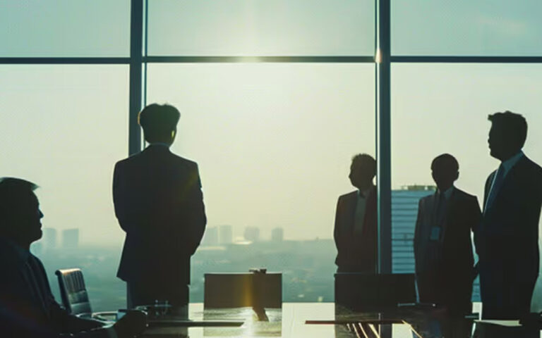 company partners during meeting