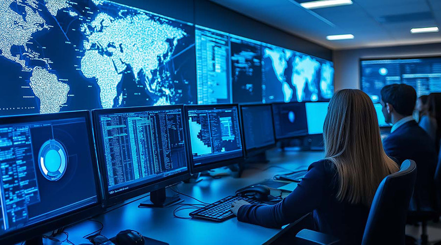 Cybersecurity strategy featuring SIEM, MFA, and encryption to prevent unauthorized access and safeguard digital assets.