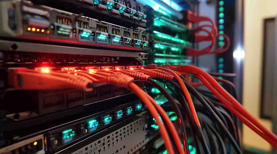 Secure network infrastructure protecting financial data