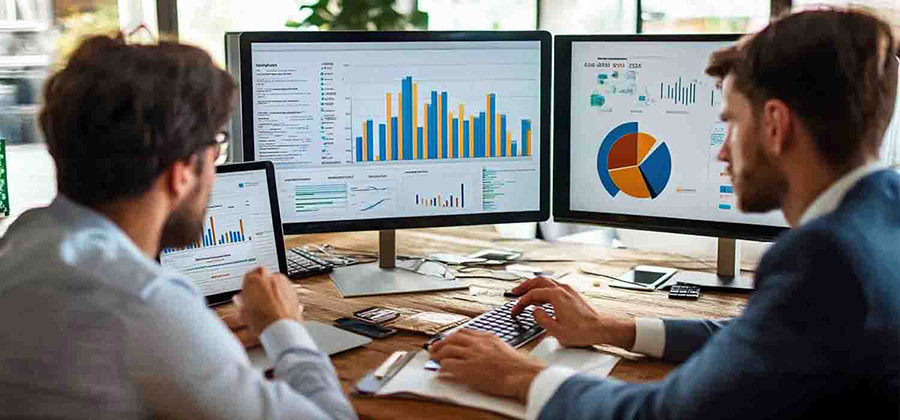 Data analytics in action within the financial services sector.