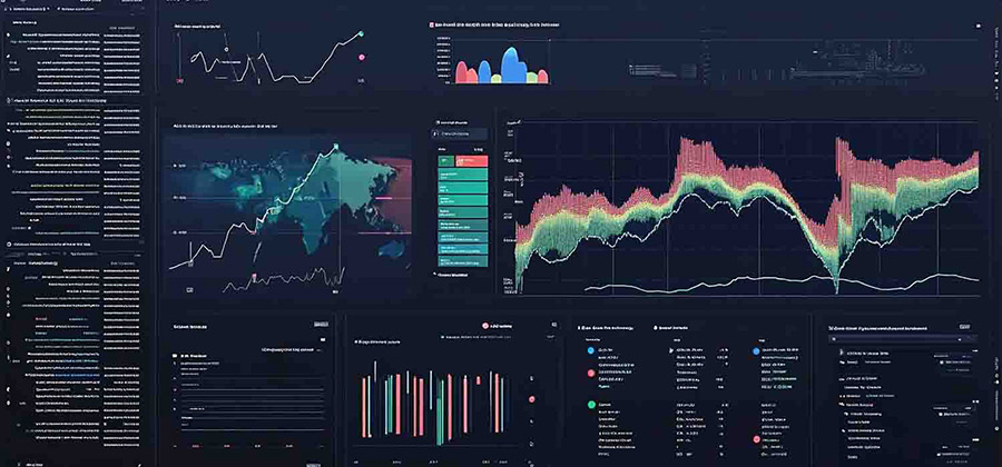 Screenshot of a risk management system interface showing real-time data analytics.
