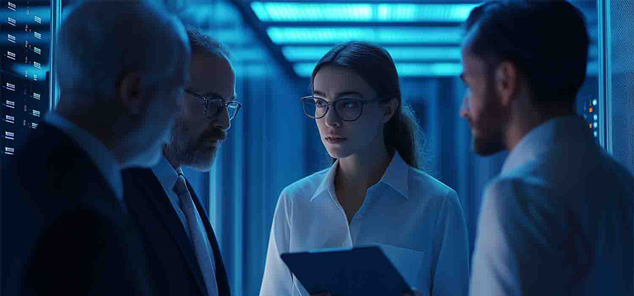 IT team managing financial IT services for a modern financial firm