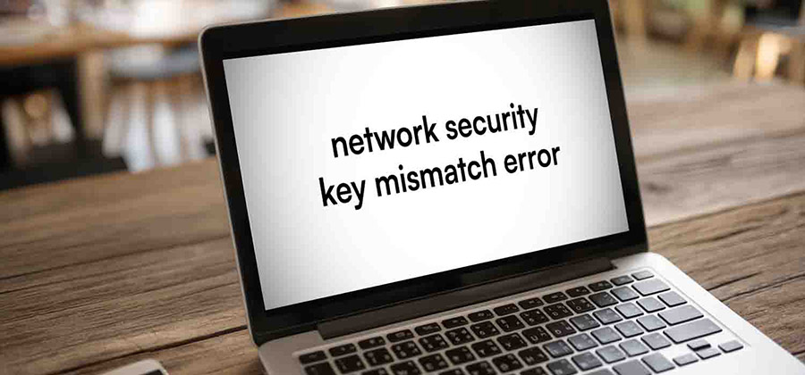 laptop with network security error