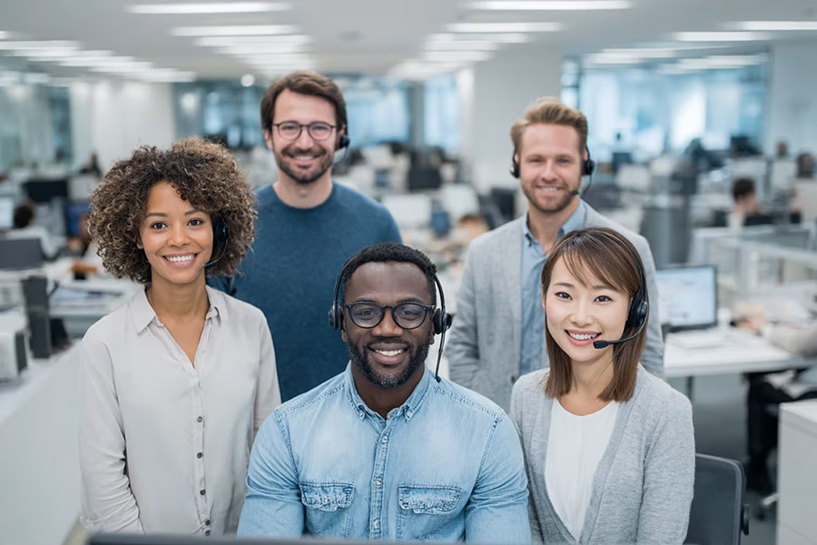 it support team at the office