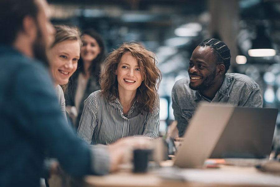 meeting tech team talking AI optimization