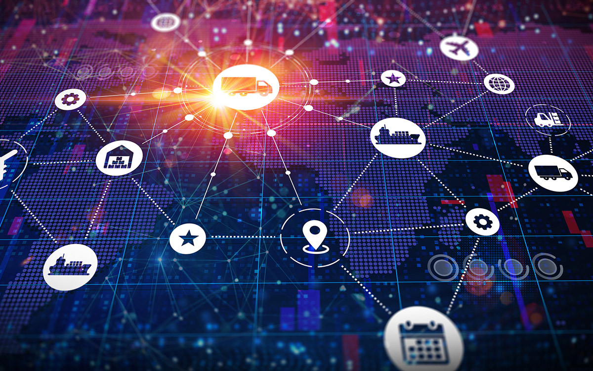 graphic of supply chain data